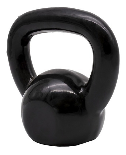 Kettlebel Emborrachado Revestido Ahead Sports 10kg Preto 