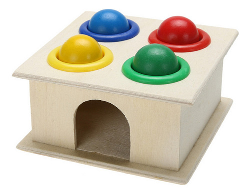 Brinquedos Educativos: Martelada De Madeira Com Caixa, Brinq