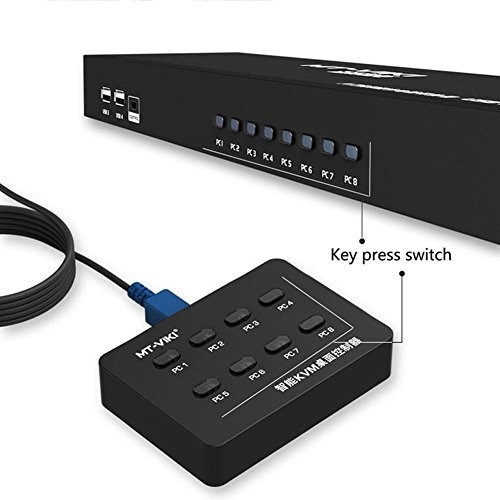 Conmutador Kvm Inteligente 8 Puerto Prensa Dvr Switch 6