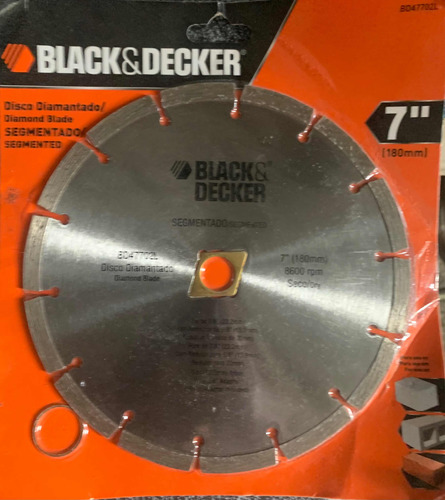 Disco Diamantado Segmentado Black&decker 7 Bd47702l