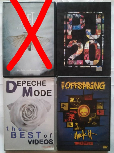 Dvds De Afi, Pearl Jam, Depeche Mode Y The Offspring 