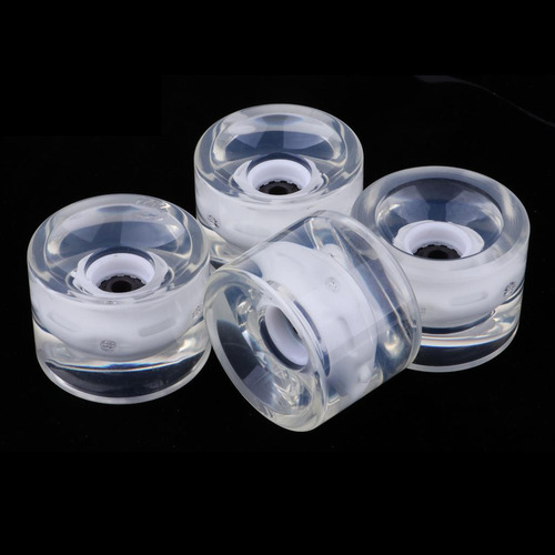 Paquete De 8 Ruedas De Patineta Longboard Light-up De 70 Mm
