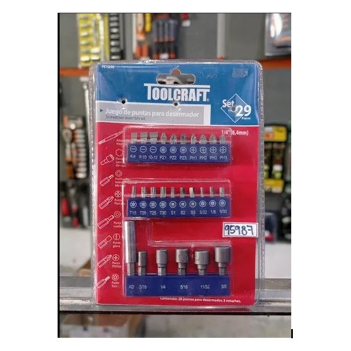 Puntas Destornillador Juego 29pz Toolcraft 95987