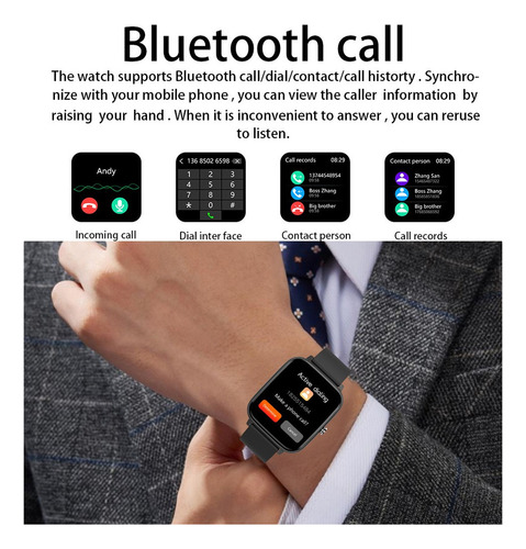 Reloj Inteligente Led Con Pantalla Táctil Completa De 1.4''