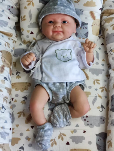 Bebe Reborn Original Silicona Sólida 1.8kg Coco Boy 35 Cm
