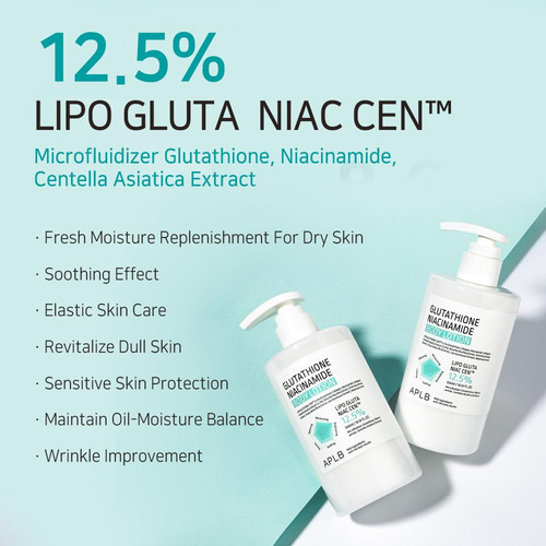 Loción Corporal Aplb Lipo Gluta Niac Cen 12,5% Con Glutatión