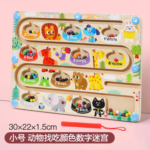 Small Animals Looking For Food Color Number Maze (cpc
