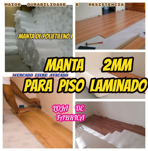Manta Acrilica 2mm P/piso Laminado Ou Embalagens Kit C/30mt²