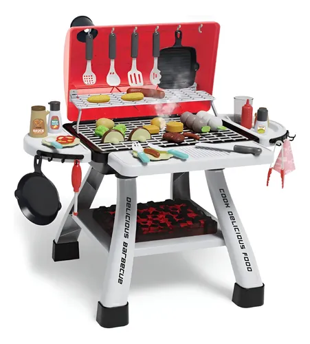 Churrasqueira Infantil Com Som E Fumaça Mini Chef Maxi Toys