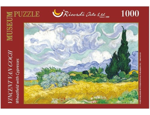 Van Gogh Campo Trigo Cipreses Rompecabezas Ricordi 1000 Pzas