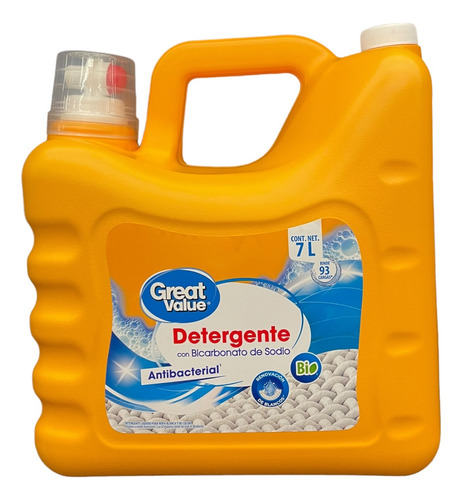 Detergente Líquido Antibacterial Con Bicarbonato G V Bio 7 L