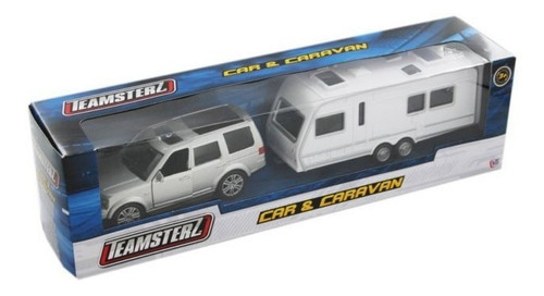 Camioneta Y Casa Rodante Teamsterz Metal Apertura De Puertas