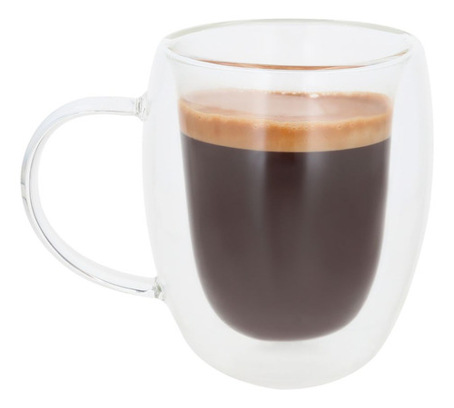 Taza Vidrio For Promotional Doble Pared 175ml Cafe Te Color Transparente Luwak