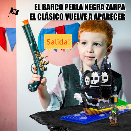Bloques De Construcción Para Armar De Perla Negra,760piezas