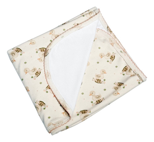 Manta Recibidora De Bebe 100% Algodon Premium Unisex Patito Aventurin