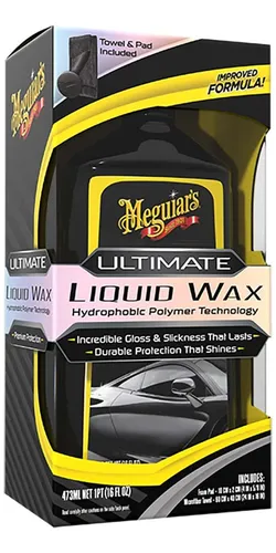 comprar Kit Meguiars Ultimate Liquid Wax G-18216 Cera Liquida, Cera, Toalla Y Espoja Aplicadora
