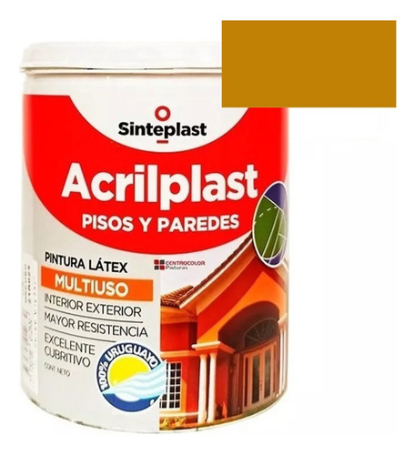 Pintura Latex Para Pisos Acrilplast Multiuso 1/4l Sinteplast