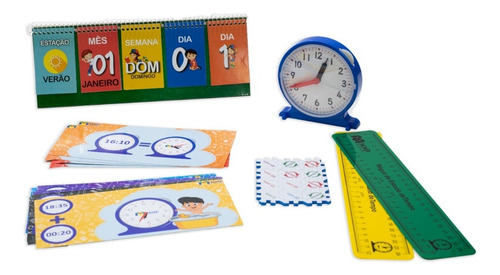 Imagem 1 de 3 de Kit Medidas De Tempo - Estudo Do Tempo/horas - Mmp
