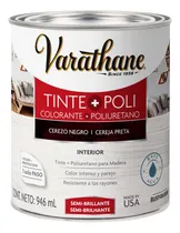 Comprar Tinte+poliuretano Para Madera Semi Brillante Varathane 946ml Color Cerezo\u002FNegro