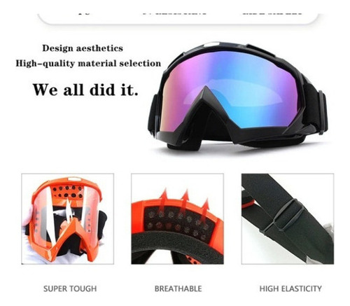 Gafas De Motociclismo Mtb Para Deportes Al Aire Libre, 2 Uni