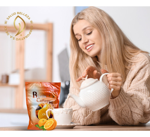 Biotin Collagen De Salud Y Belleza | Sabor Naranja