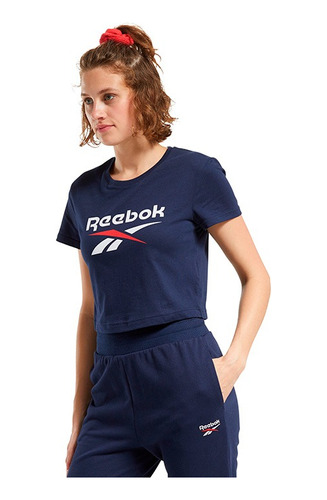 Remera Reebok Cl F Big Logo De Mujer - Ft8181