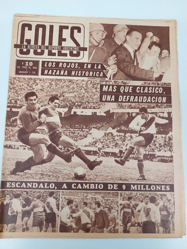 Revista Goles N° 838 18/8/1964 Independiente Campeón Améric 