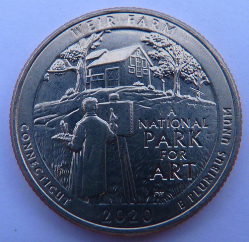 Imagen 1 de 1 de Cuarto De Dolar Parque Eeuu Weir Farm Año 2020