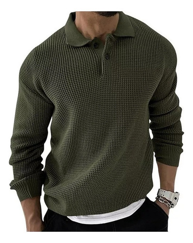 $ Jersey De Hombre Con Cuello Tipo Polo Liso