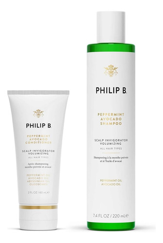 Philip B. Shampoo De Abacate Com Hortelã-pimenta 7,4 Onças +