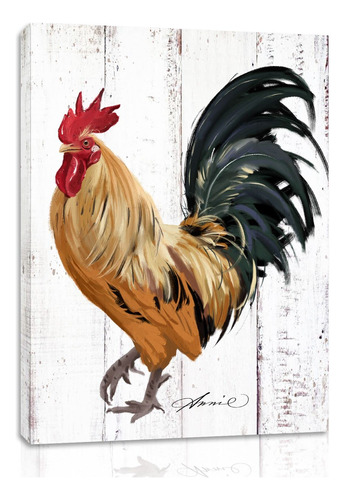 Arte De Pared Para Decoracion De Cocina De Gallo - Pintura D