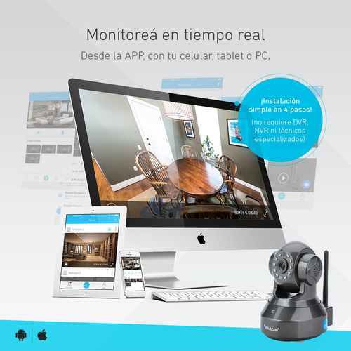 Imagen 2 de 10 de Camara Ip Wifi Inalambrica Motorizada Domo Hd Seguridad P2p Dvr Ir Vstarcam