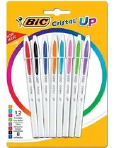 Comprar Lapiceras Boligrafo Bic Cristal Up 1.2mm X8 Colores