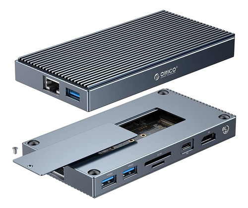 9 Es 1 Nvme Ssd Dock Pd100w Rj45 Hdmi 4k @60hz 3.5mm Orico