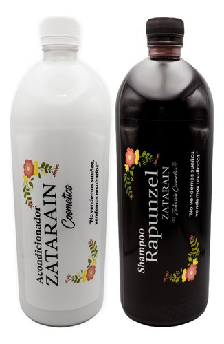  Kit Shampoo Y Acondicionador Rapunzel Zatarain 1 Litro C/u