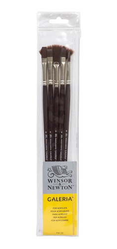 Winsor & Newton Galeria - Pincel De Mango Largo (5 Unidades,