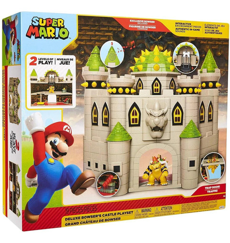 Brinquedo Playset Super Mario Castelo Do Bowser Candide 3017