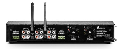 Kit Som Ambiente Home Sense 320.4 + 8 Som Arandela Quadrada Cor Preto Potência De Saída Rms 320 W