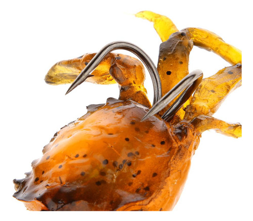 2 Piezas 3d Simulación Suave Cangrejos Cebo De Pesca