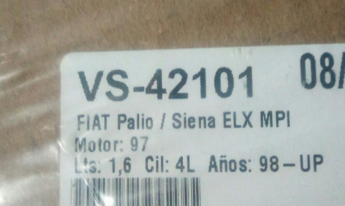 Empacadura Tapa Valvula Fiat  Palio Siena Elx Mpi 1.6 Par