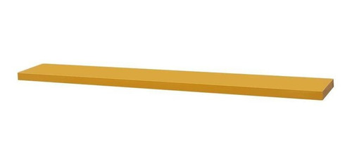 Prateleira Madeira Amarela 60x10cm Suporte Invisível