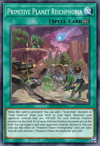Primitive Planet Reichphobia 25 Quarter Century Rare Yugioh!