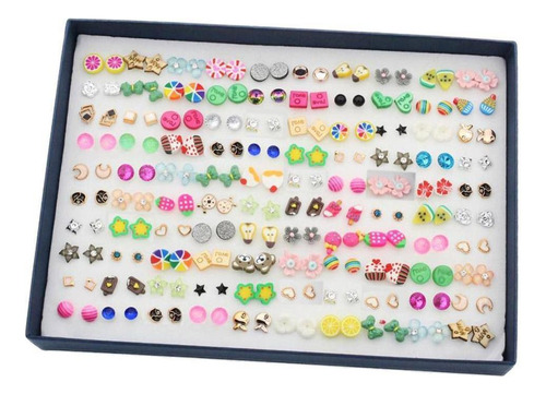 U 100 Pares De Aretes Múltiples Para Las Mujeres Niñas Lindo