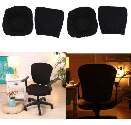 Q 2sets / 4pcs Cubierta De Silla De Oficina De Ordenador -