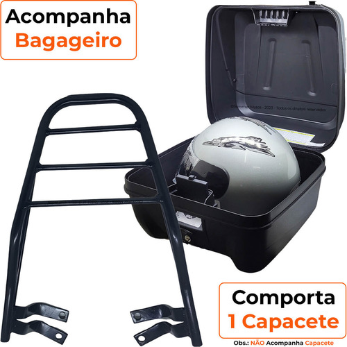 Kit Bau 33 L + Bagageiro Neo 125 ( Serve P/ Todos Anos)