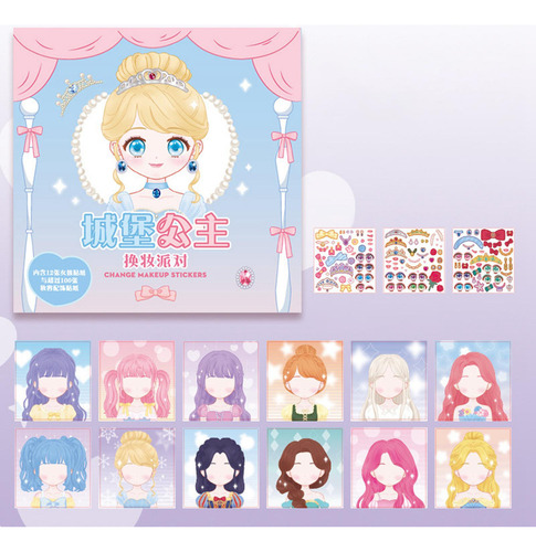 L Libro De Pegatinas For Crear Una Cara De Princesa