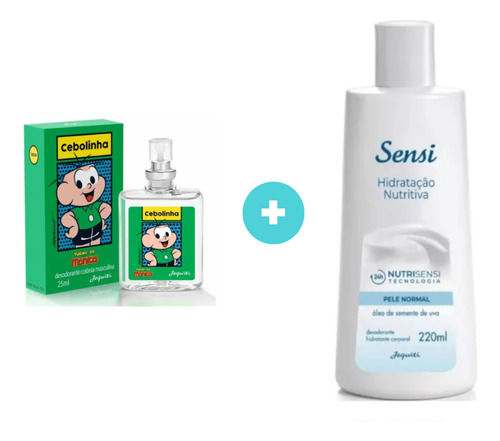 Perfume Cebolinha + Hidratante Sensi Oleo De Semente De Uva 220ml