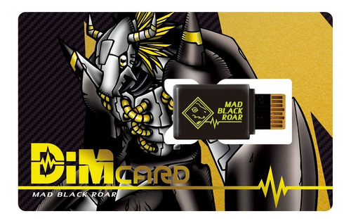 Tarjeta Digimon Digimon De Bandai Vol.0.5 Mad Black Rugido Y