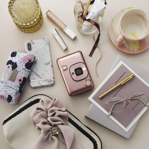 Camera Instax Fujifilm Instax Mini Liplay Hybrid Rose Gold
