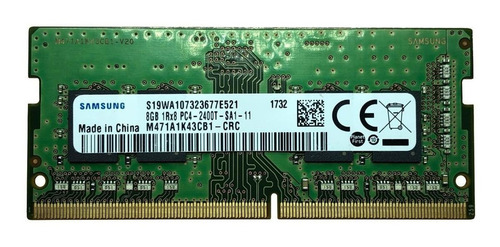 Memória RAM 8GB 1x8GB Samsung M471A1K43CB1-CRC